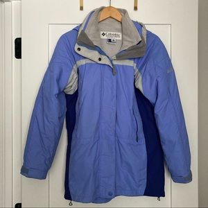 Columbia Blue Coat, Waterproof, Fleece Lined, Med